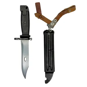 Original Surplus Yugoslavian M70 Bayonet W/ Scabbard For Yugo M70 Pattern Rifles with Bayonet Lug - NRA Very Good Condition - BY108