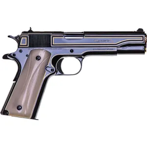 Colt 1911 Raymond J Wielgus 1911C O911C-RJW Pistol .45 ACP 5\" Barrel 7+1 SA Blued Engraved Gold Accents