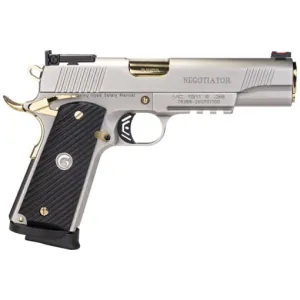 Girsan MC1911 Negotiator 390399 Pistol 38 Super 5\" 9rd Titanium Nitride Ambi Safety