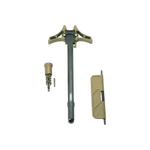 Timber Creek Outdoors Enforcer AR-15 Upper Parts Kit Burnt Bronze Aluminum, Ambidextrous Charging Handle