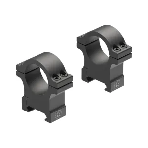 Leupold Open Range Rimfire Scope Rings 1\" Medium Aluminum, Fits 11mm/38\" Rails, Matte Black.