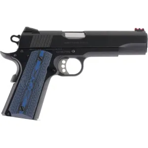 Colt O1970CCS 1911 Competition 70 Series Single 45 ACP 5\" 8+1 Blue G10 w/Logo Grip Blued Carbon Steel