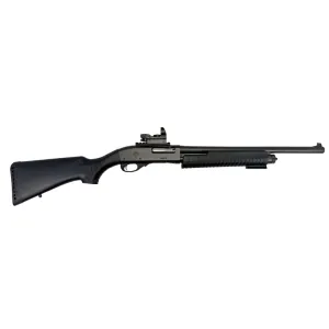 ATI GMB3 S-BEAM, Pump Shotgun, 12 Gauge, 18.5 Barrel, Bead Sight, Synthetic Stock, Black, w/ DUOSIGHT Red Dot, Remington 870 Clone