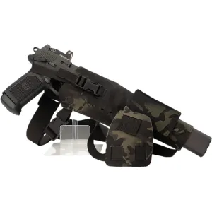 Cole-TAC Varmint Wrangler XL Chest Holster MultiCam Black Left Hand, Fits Most Suppressed Centerfire Pistols, Adjustable Harness.