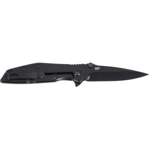 CRKT Slag 7600K Folding Knife 2.95\" D2 Blade Black Stainless Handle