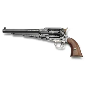 Pietta 1858 General Custer Remington Army Black Powder Revolver 44 Caliber 8" Blued Barrel Blued Frame Walnut Grip