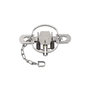 Duke #1 3/4 Offset Jaw Coil Spring Trap Steel Silver