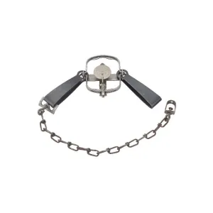 Duke #11 Double Jaw Long Spring Trap Steel Silver