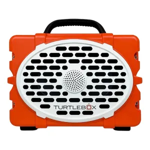Turtlebox Gen 2 Bluetooth Speaker Orange and White