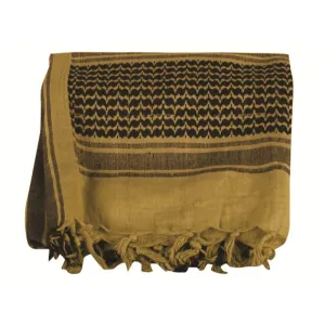 Voodoo Tactical Woven Coalition Desert Scarf Cotton Khaki and Black