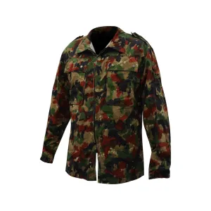 Military Surplus Swiss M83 Field Jacket Grade 2 Camo Large