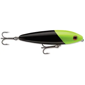 Rapala Skitter Walk 08 Topwater Black Chartreuse Head