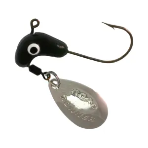 Road Runner Original Head 1/16oz Underspin Jighead Black 8PK