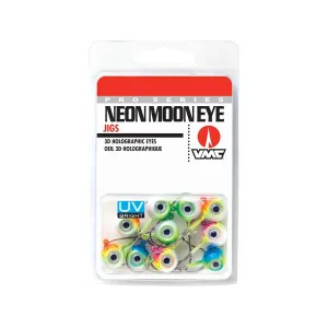 VMC Neon Moon Eye Jig UV Kit 3/8oz Round Ball Jighead Assorted