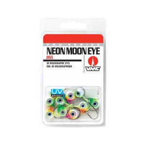 VMC Neon Moon Eye Jig UV Kit 1/4oz Round Ball Jighead Assorted