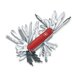 Victorinox Swiss Army Swiss Champ XXL Pocket Knife Drop Point Stainless Steel Polished Blade ABS Polymer Handle Red
