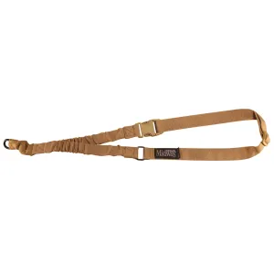 MidwayUSA Single Point Bungee Rifle Sling with Hook Nylon Coyote