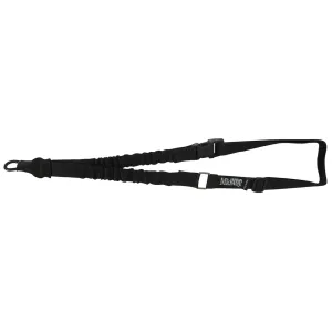 MidwayUSA Single Point Bungee Rifle Sling with Hook Nylon Black