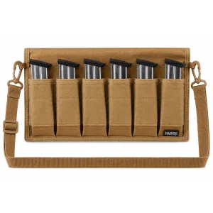 MidwayUSA Double Stack Pistol 6 Magazine Pouch Coyote