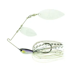 Duckett Baits BD Watersplash Double Willow Spinnerbait 1/2oz Purple Sinsay White
