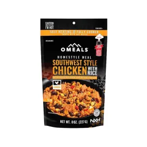 OMEALS Southwest Style Chicken with Rice Self Heating Meal