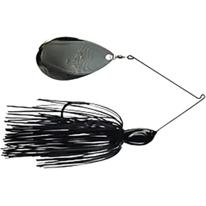 Picasso Inviz-R- Wire Rumbler Single Colorado Spinnerbait 3/4oz Black Black Nickel