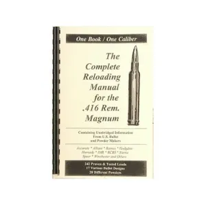 Loadbooks USA 416 Remington Magnum Reloading Manual