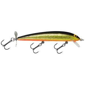 Bagley Bang O Lure Spin Tail 5 Jerkbait Black Back, Gold Foil, Orange Belly