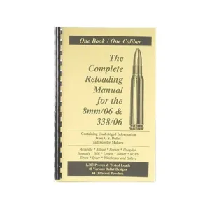 Loadbooks USA 8mm-06 Springfield and 338-06 A-Square Reloading Manual