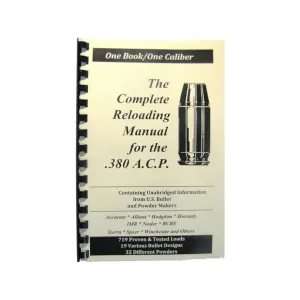Loadbooks USA 380 ACP Reloading Manual