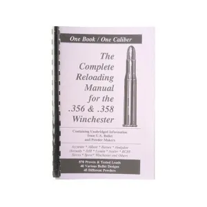 Loadbooks USA 356 and 358 Winchester Reloading Manual