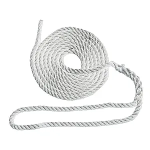T-H Marine Dock Line 3/8" X 15' 3-Strand Nylon White