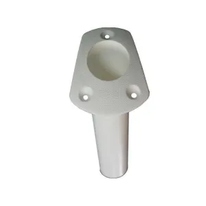 T-H Marine Rod Holder Angled Top Flush Mount Fish White