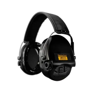 Sordin Supreme Pro X Electronic Ear Muffs with LED Light Gel Ear Cups Black