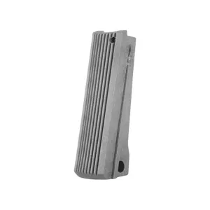 Colt 1911 Government, Commander Grooved Mainspring Housing Flat Polymer Silver