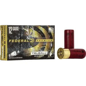 Federal Premium Vital-Shok 12 Gauge TruBall Hollow Point Rifled Slug 2-3/4" 1oz Case of 250 (50 Boxes of 5)