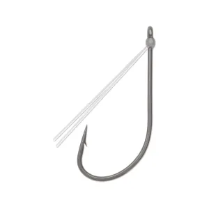 VMC Redline Series Weedless Wacky Neko Hook #1/0 Gray 4PK