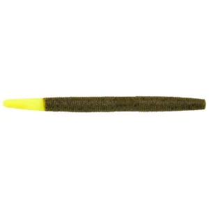 Berkley PowerBait MaxScent The General Worm 5 Green Pumpkin/Chartreuse