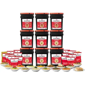 ReadyWise 1080 Serving Vegetarian Entree and Breakfast Freeze Dried Food Kit