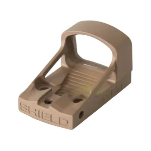 Shield Sights Mini Compact RMSc Reflex Red Dot Sight 1x 8 MOA Dot Glass Lens FDE