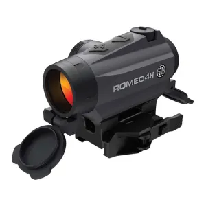 Sig Sauer ROMEO4H Red Dot Sight 1x Ballistic Circle Dot Reticle Torx and Quick-Release Mounts Graphite