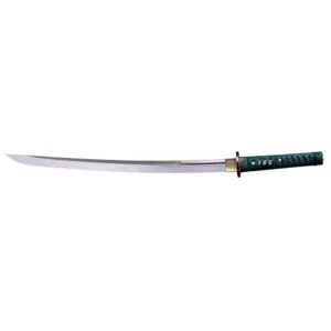 Cold Steel Dragonfly Wakizashi Sword 22" 1055 Carbon Steel Blade Ray Skin and Silk Cord Handle Green