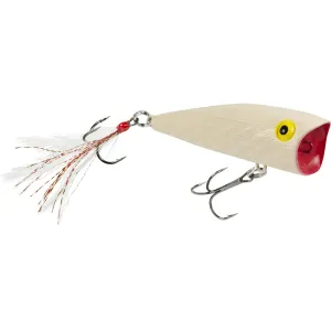 Rebel Pop-R Feathered Topwater Bone
