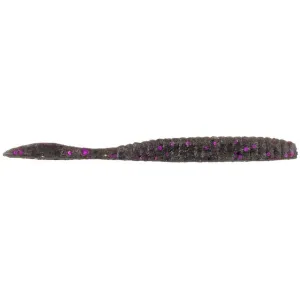 Berkley PowerBait MaxScent Flat Worm 4.25 Smoke Black Purple