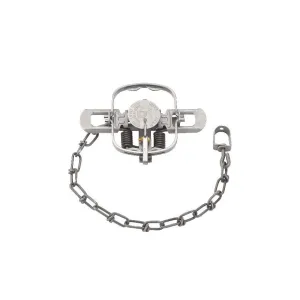 Duke #1 Double Jaw Coil Spring Trap Steel Silver