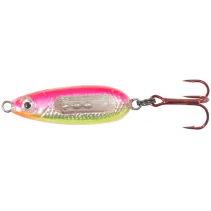 Northland Glass Buck Shot Spoon Pink Silver 1/4 oz