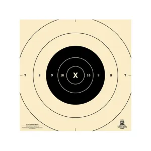 NRA Official Pistol Target Repair Center B-8(P) 25-Yard Timed and Rapid Fire Paper 100PK