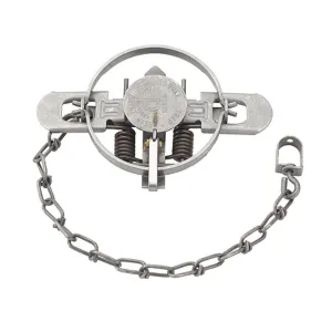 Duke #1 1/2 Coil Spring Trap Steel Silver