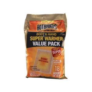 Hothands Super Body and Hand Warmer 10PK