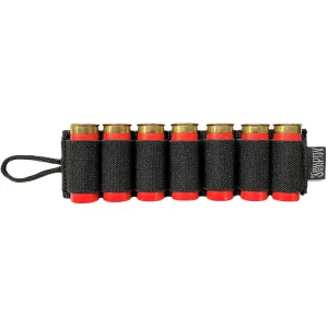 MidwayUSA Shotgun Card with Adhesive Hook & Loop Attachment 7-Round Black